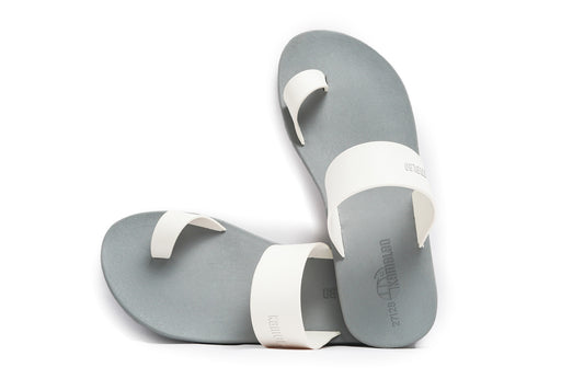Pop Thumb Kids Grey Sole White Strap