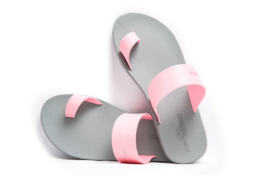 Pop Thumb Kids Grey Sole LightPink Strap