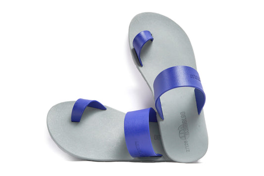 Pop Thumb Kids Grey Sole Blue Strap