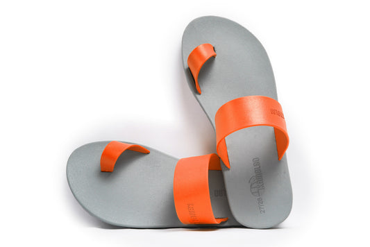 Pop Thumb Kids Grey Sole Orange Strap