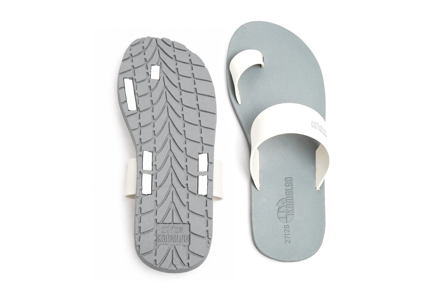 Pop Thumb Kids Grey Sole White Strap