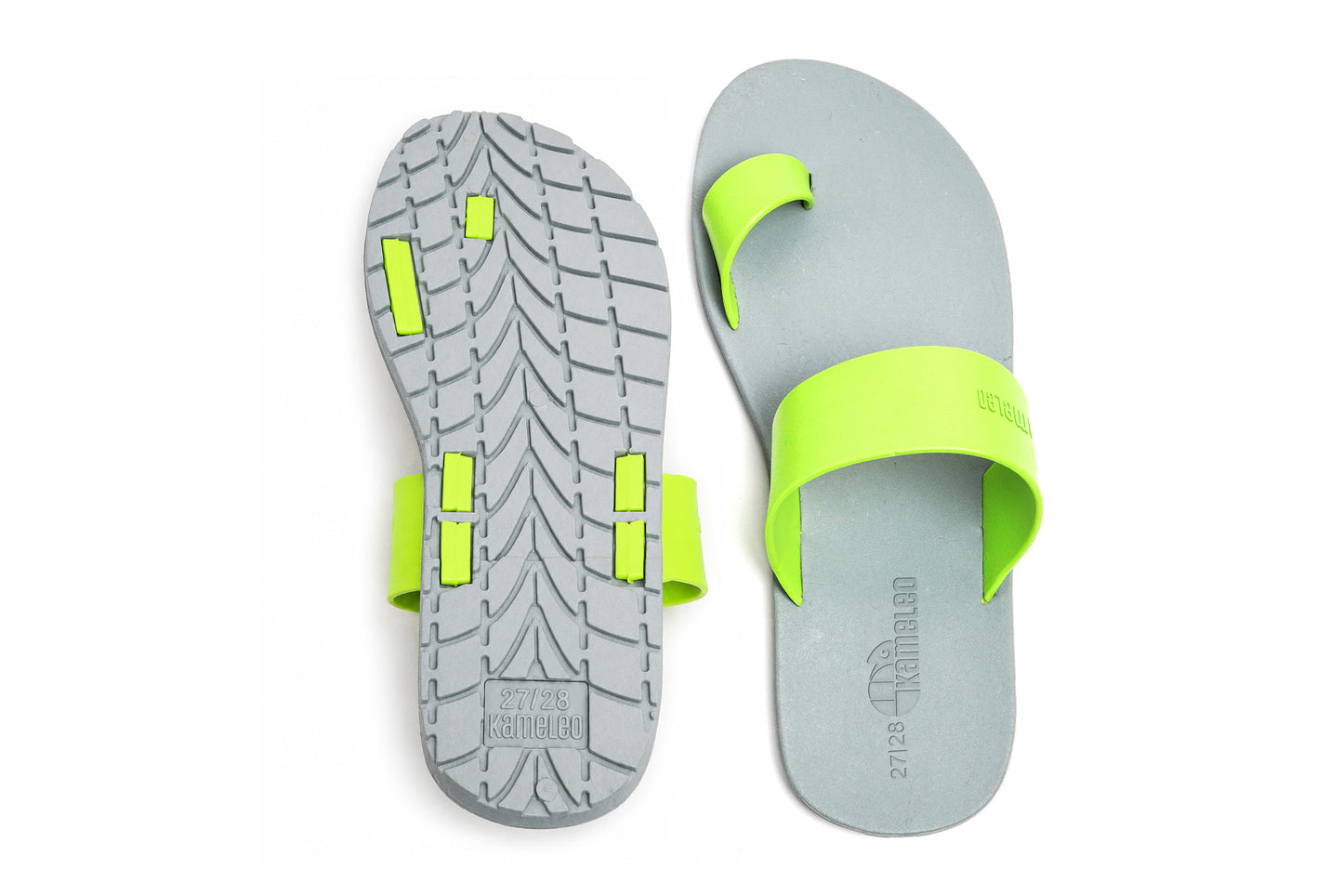 Pop Thumb Kids Grey Sole Lime Strap
