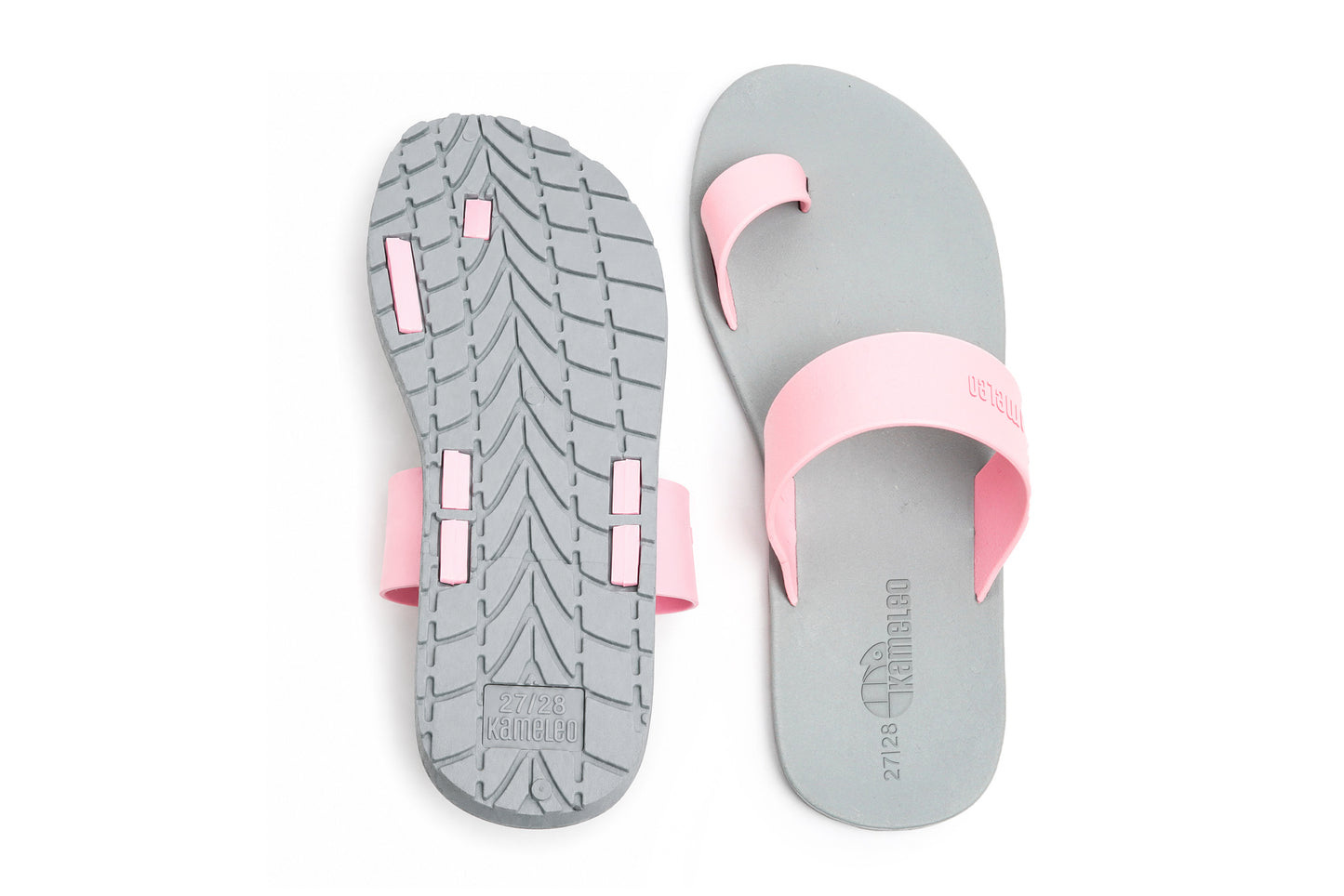 Pop Thumb Kids Grey Sole LightPink Strap