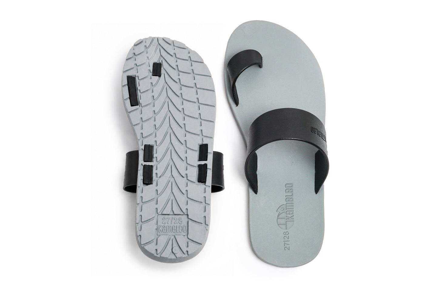 Pop Thumb Kids Grey Sole Black Strap