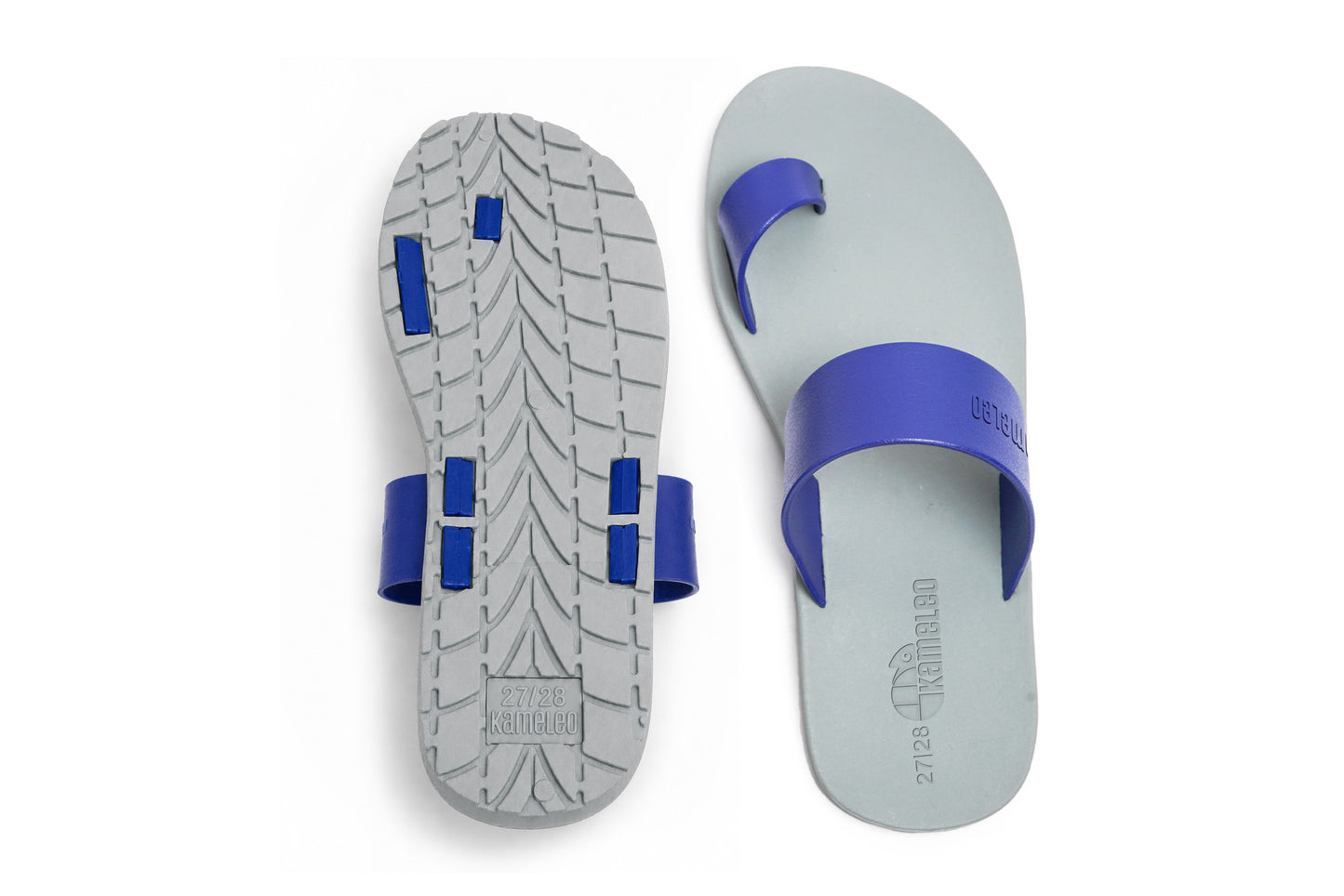 Pop Thumb Kids Grey Sole Blue Strap