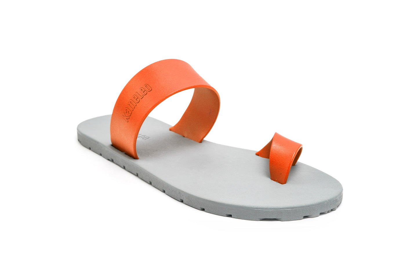 Pop Thumb Kids Grey Sole Orange Strap