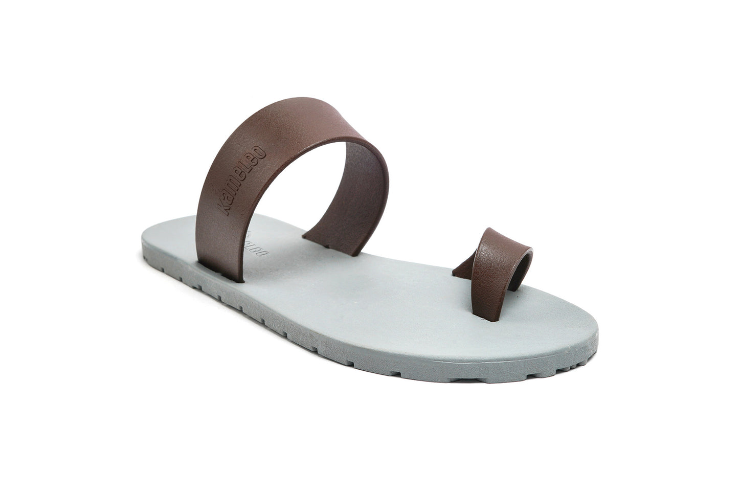 Pop Thumb Kids Grey Sole Brown Strap