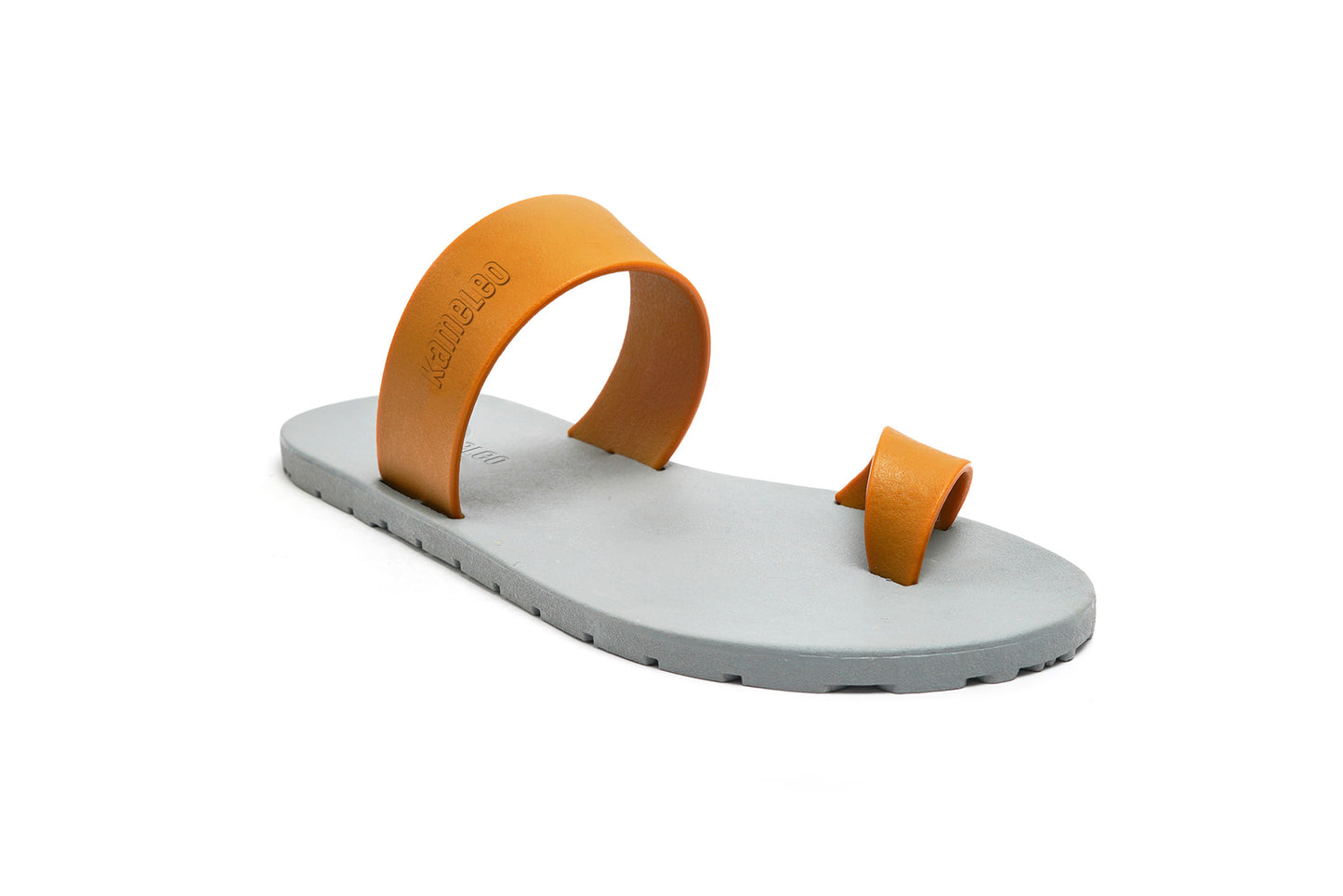 Pop Thumb Kids Grey Sole Caramel Strap