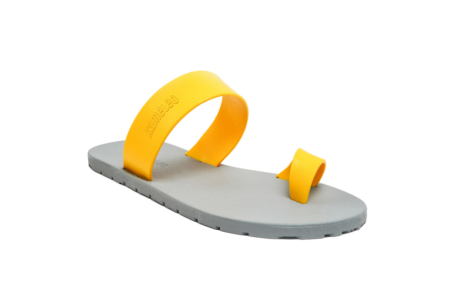 Pop Thumb Kids Grey Sole Yellow Strap