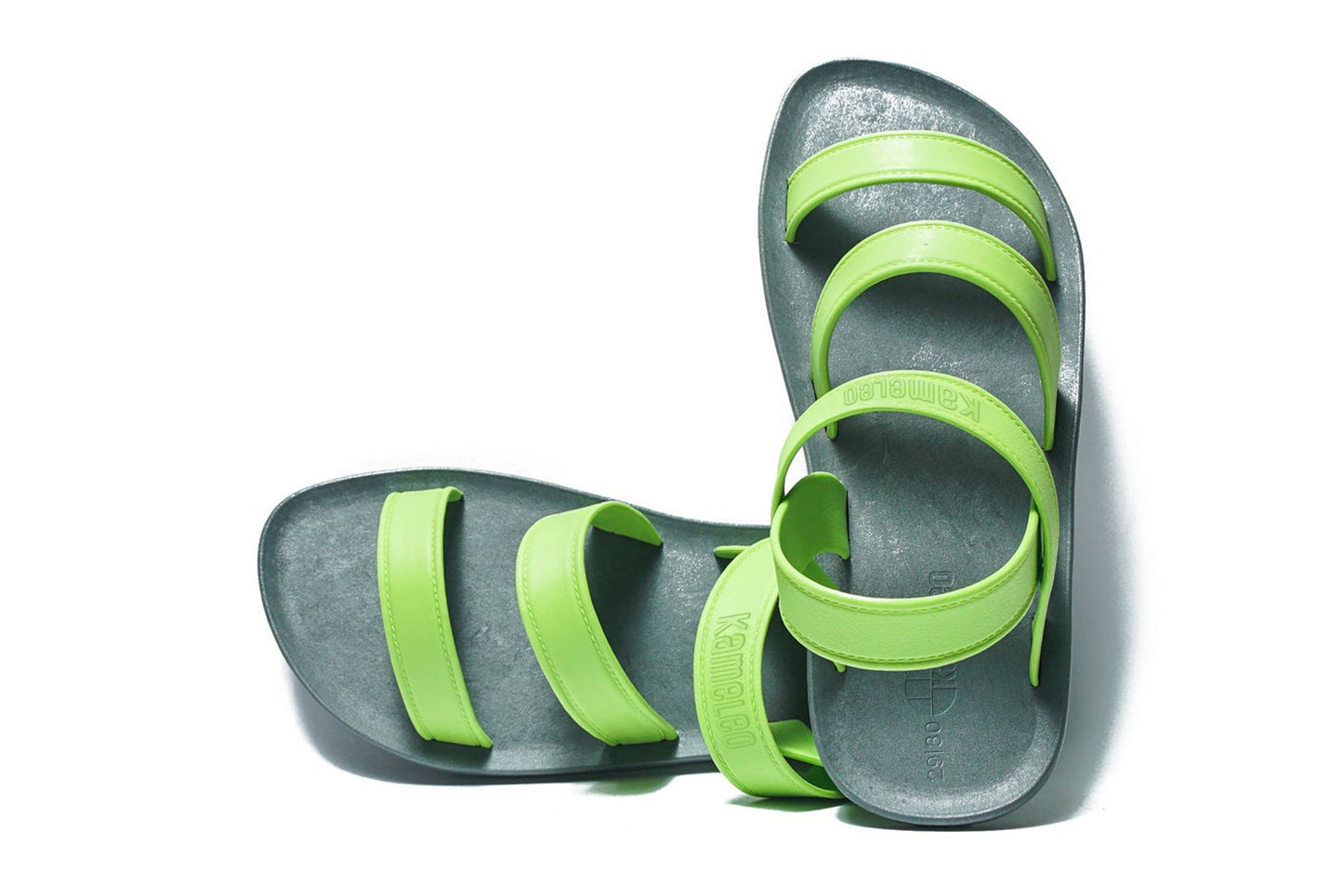 Twin Plus Kids Grey Sole Lime Strap