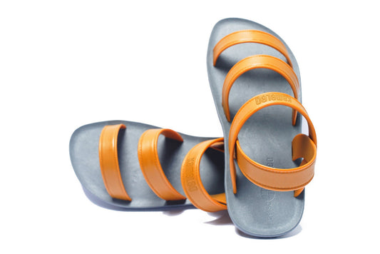 Twin Plus Kids Grey Sole Caramel Strap