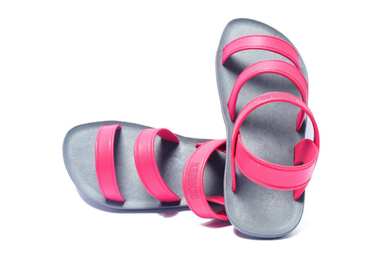 Twin Plus Kids Grey Sole Pink Strap