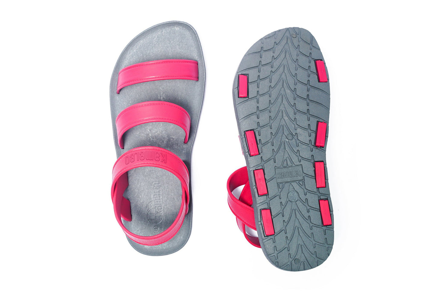 Twin Plus Kids Grey Sole Pink Strap