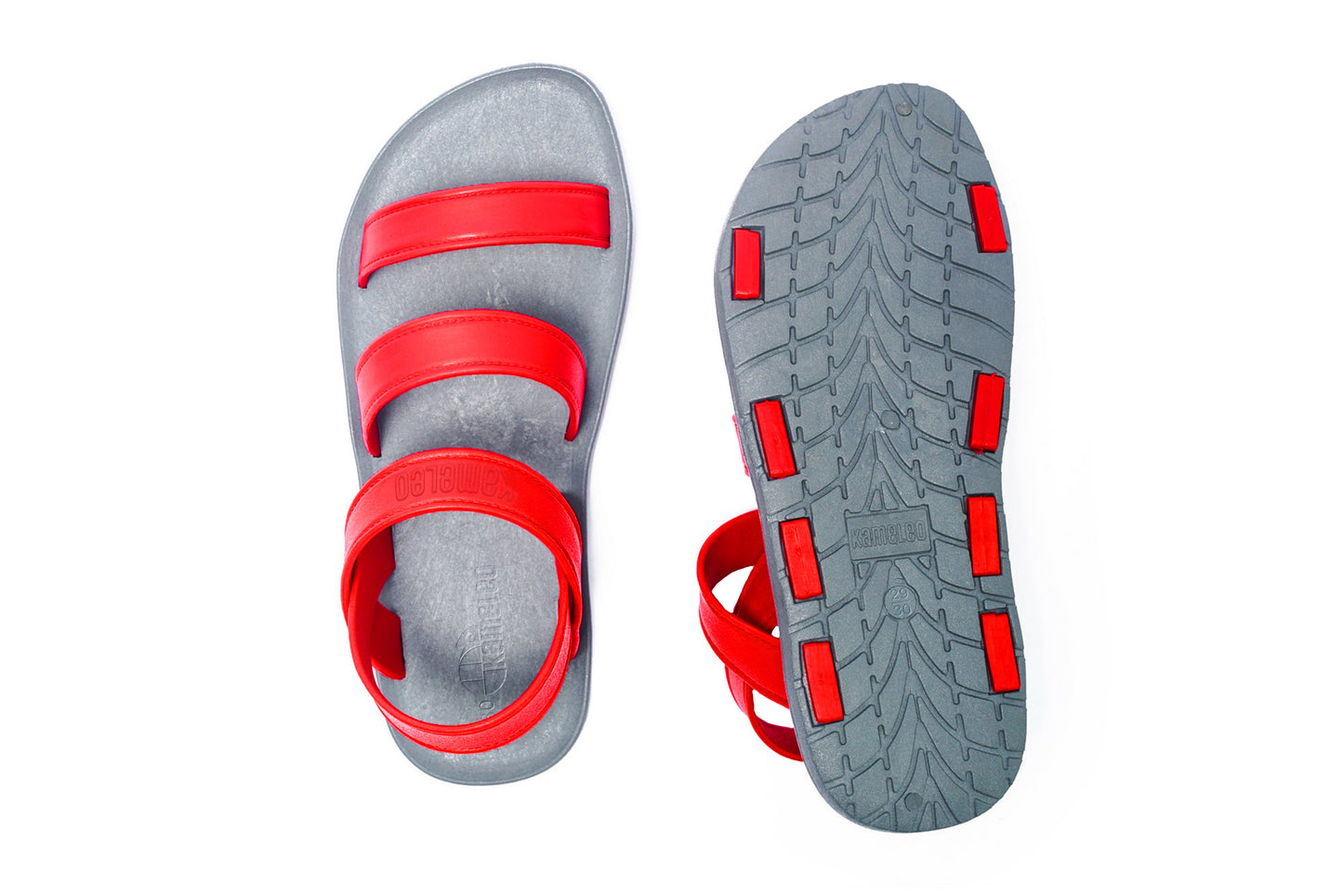 Twin Plus Kids Grey Sole Red Strap