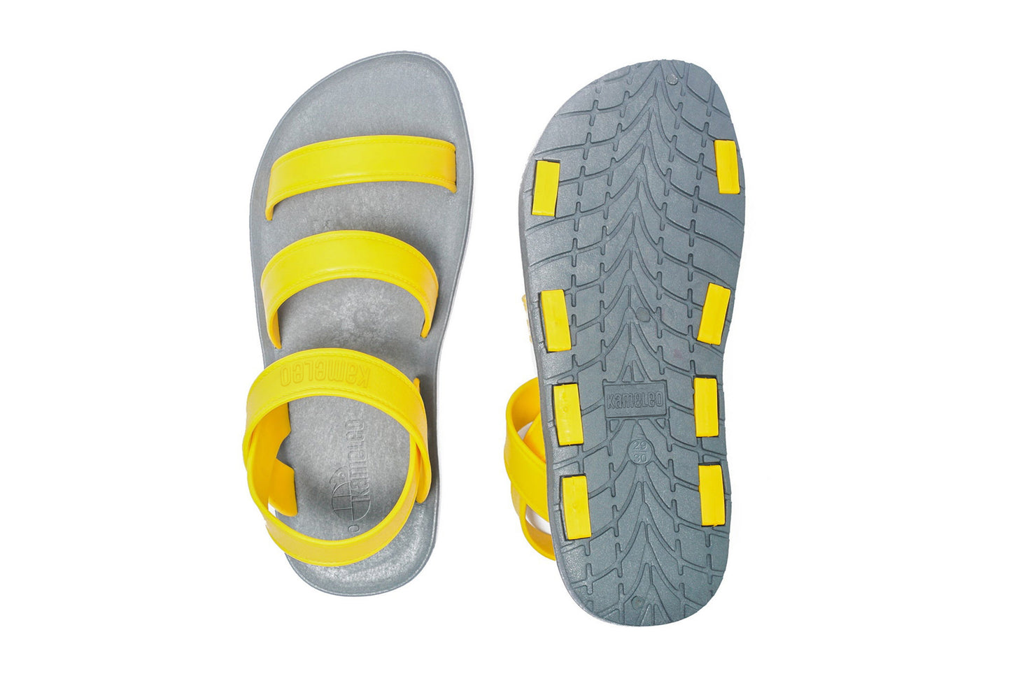 Twin Plus Kids Grey Sole Yellow Strap
