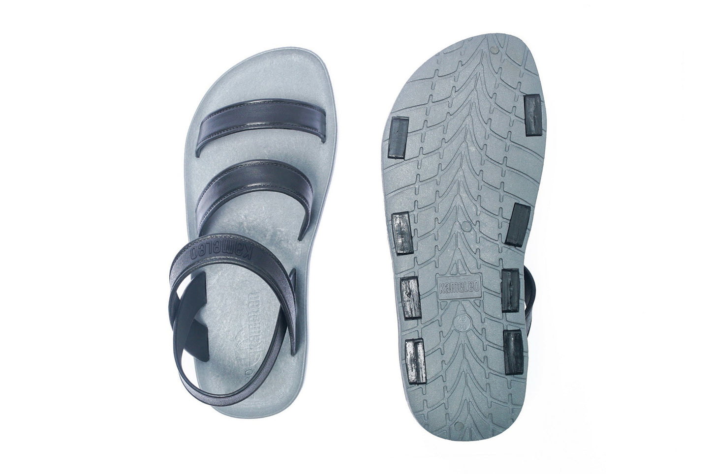 Twin Plus Kids Grey Sole Black Strap