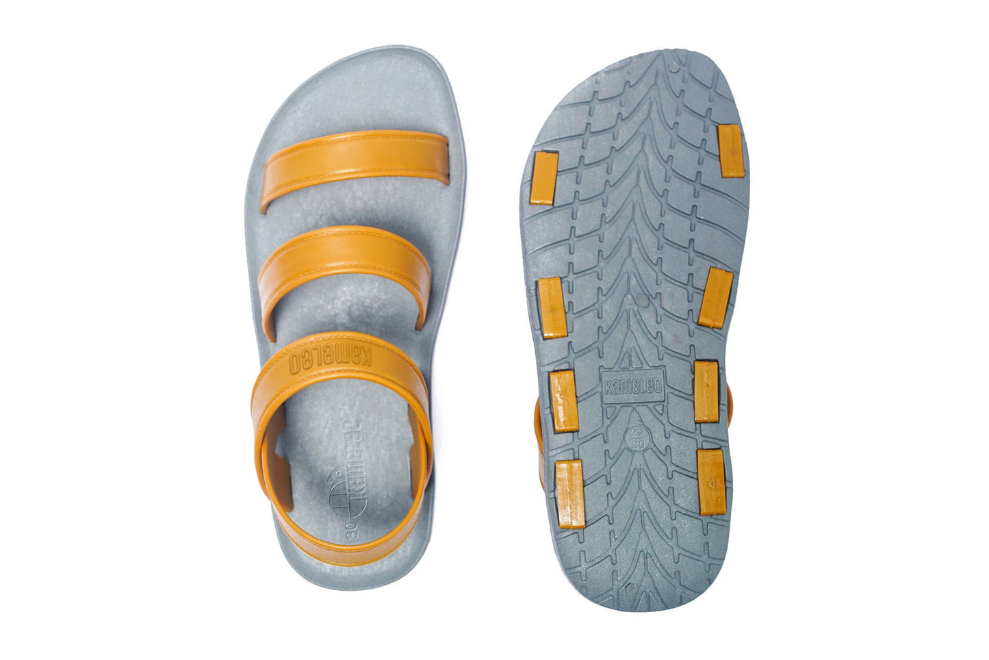 Twin Plus Kids Grey Sole Caramel Strap