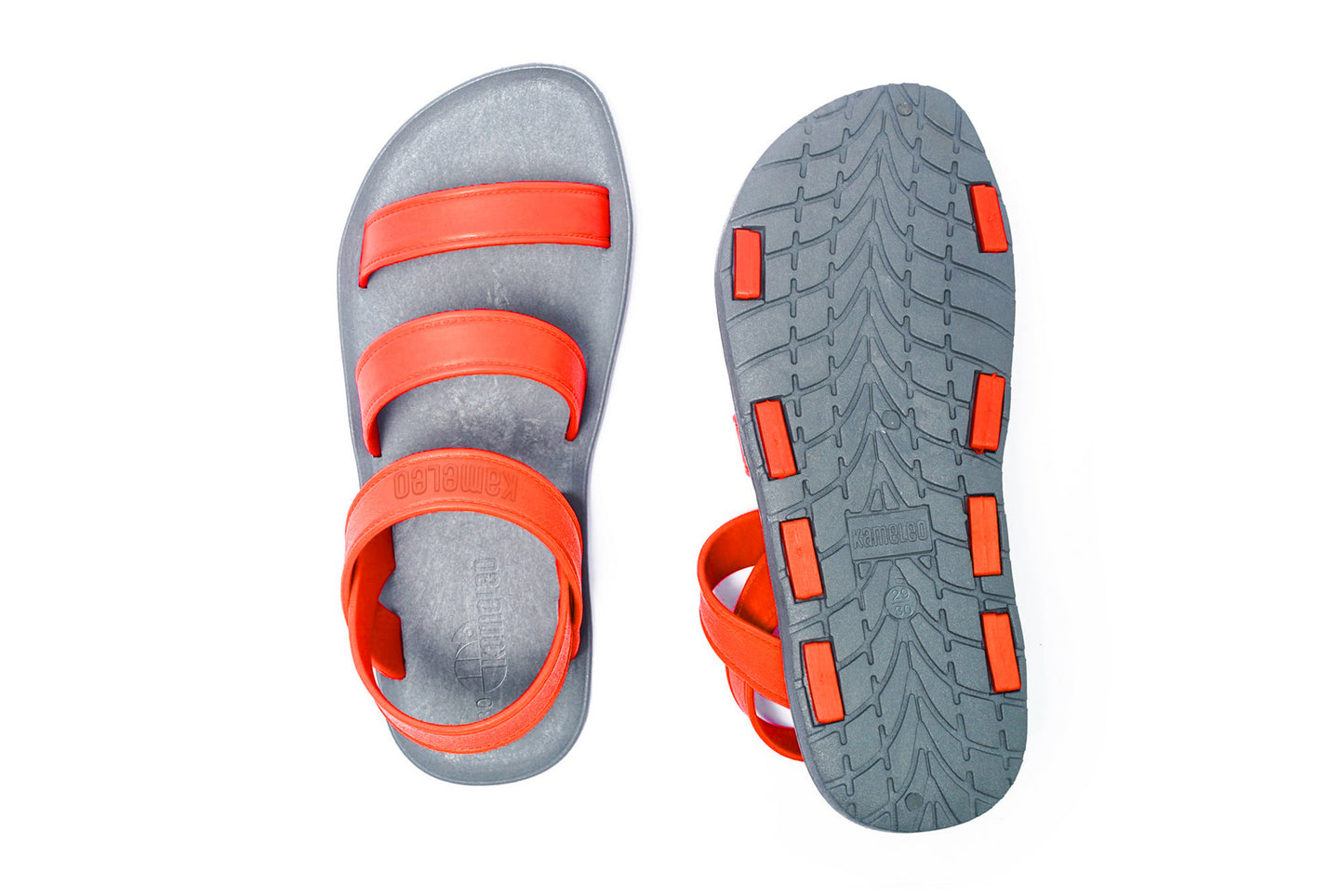 Twin Plus Kids Grey Sole Orange Strap