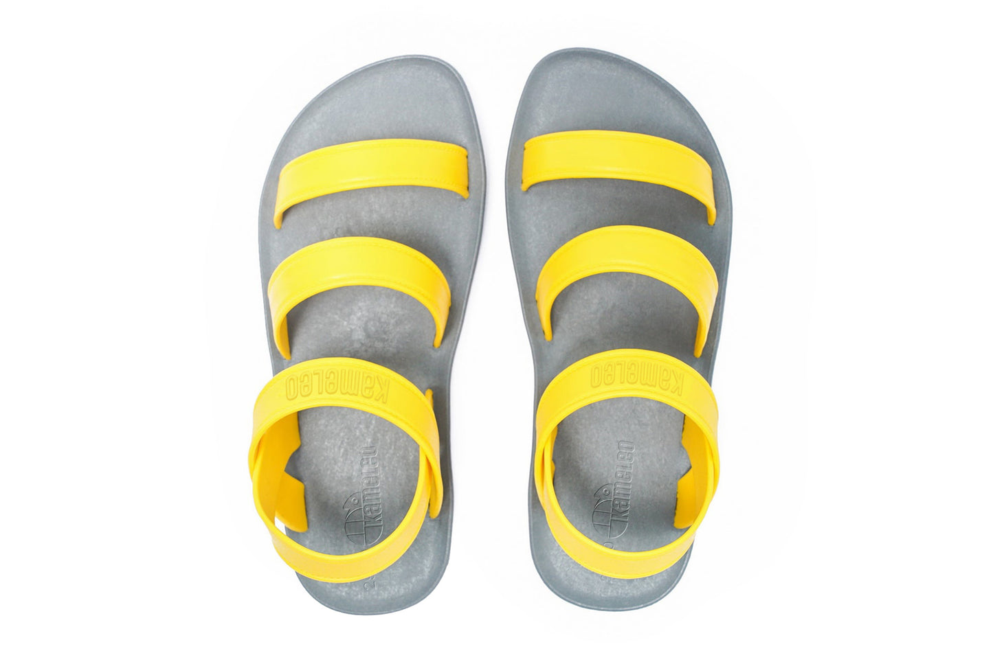 Twin Plus Kids Grey Sole Yellow Strap