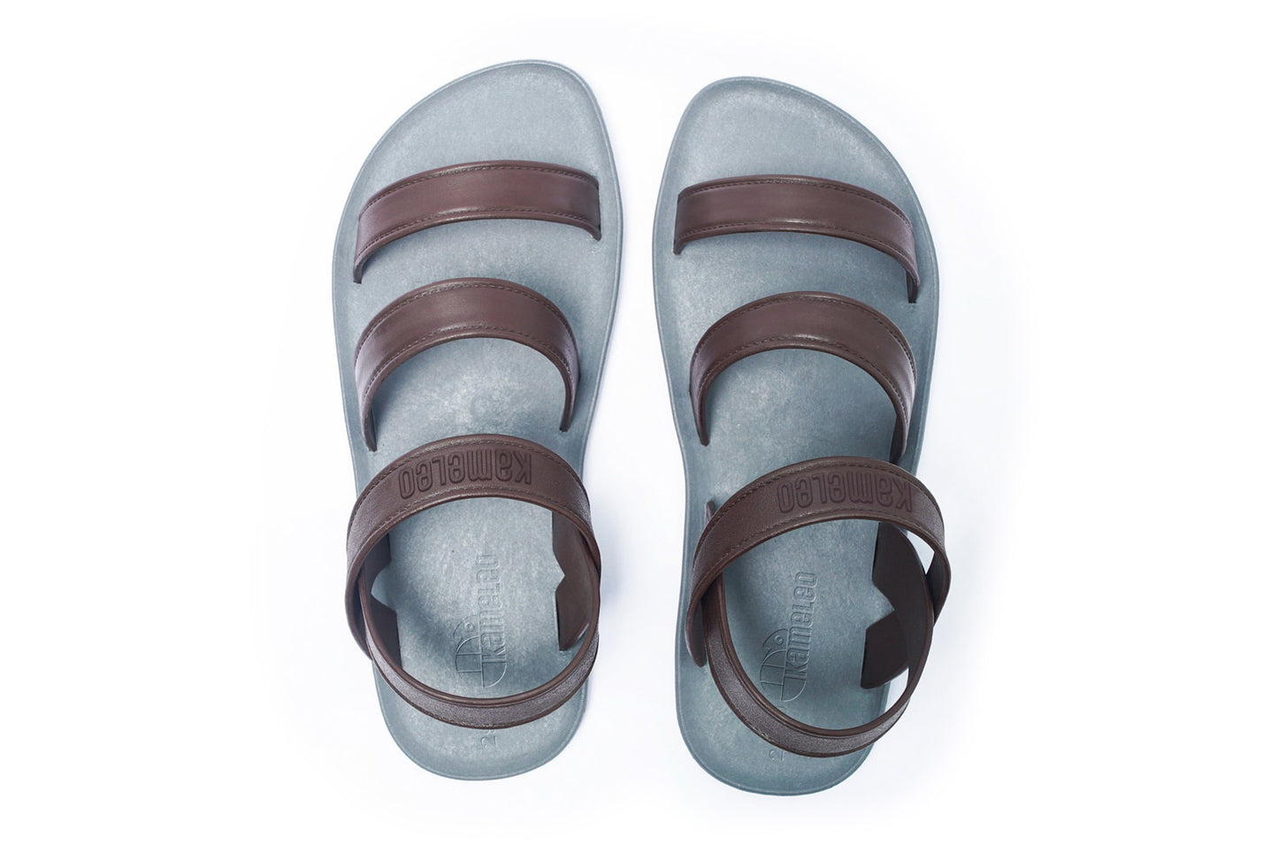 Twin Plus Kids Grey Sole Brown Strap