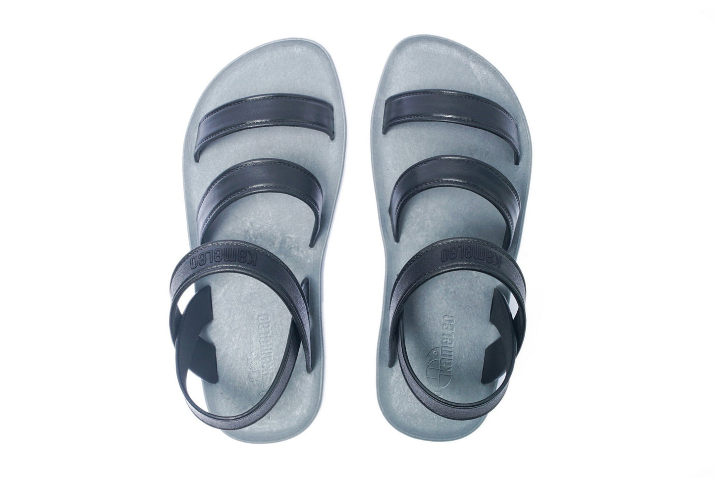 Twin Plus Kids Grey Sole Black Strap