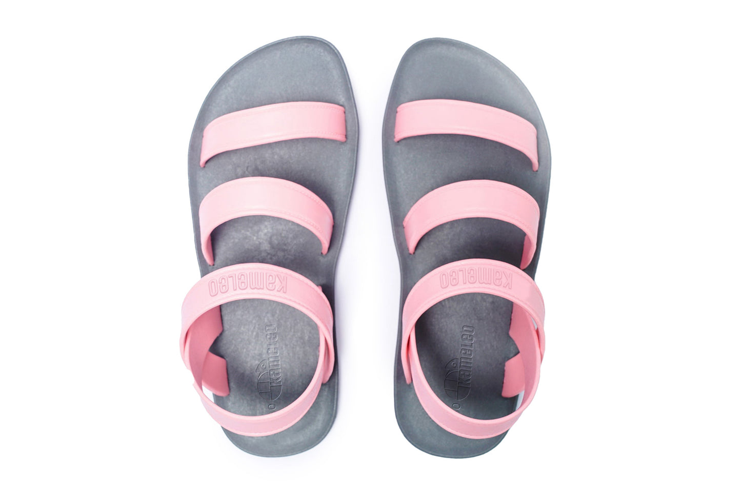 Twin Plus Kids Grey Sole LightPink Strap