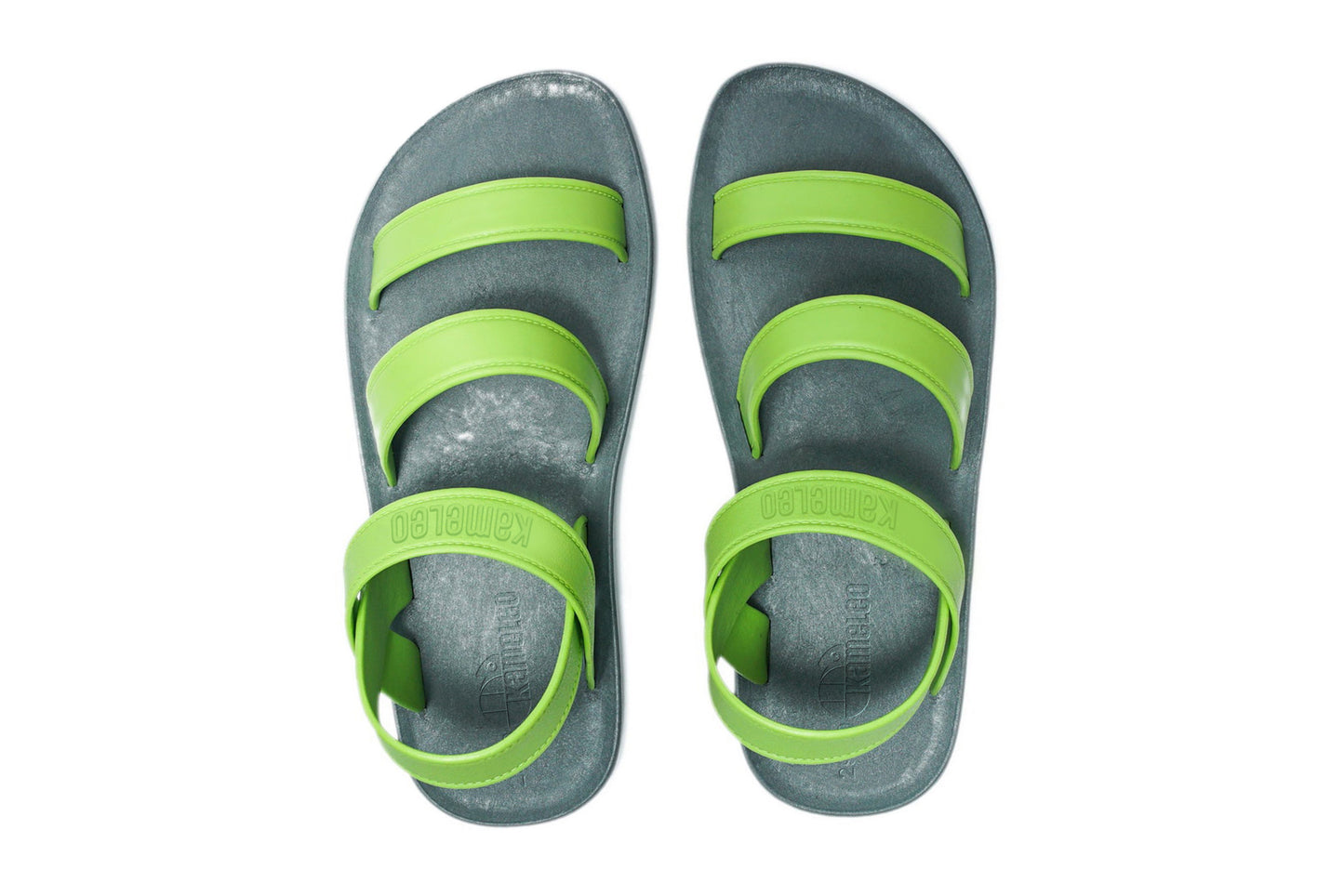 Twin Plus Kids Grey Sole Lime Strap