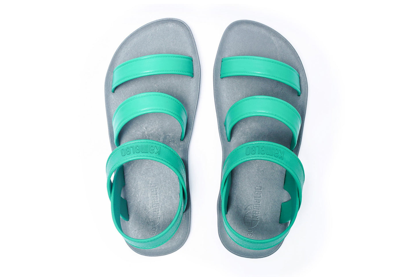 Twin Plus Kids Grey Sole Green Strap