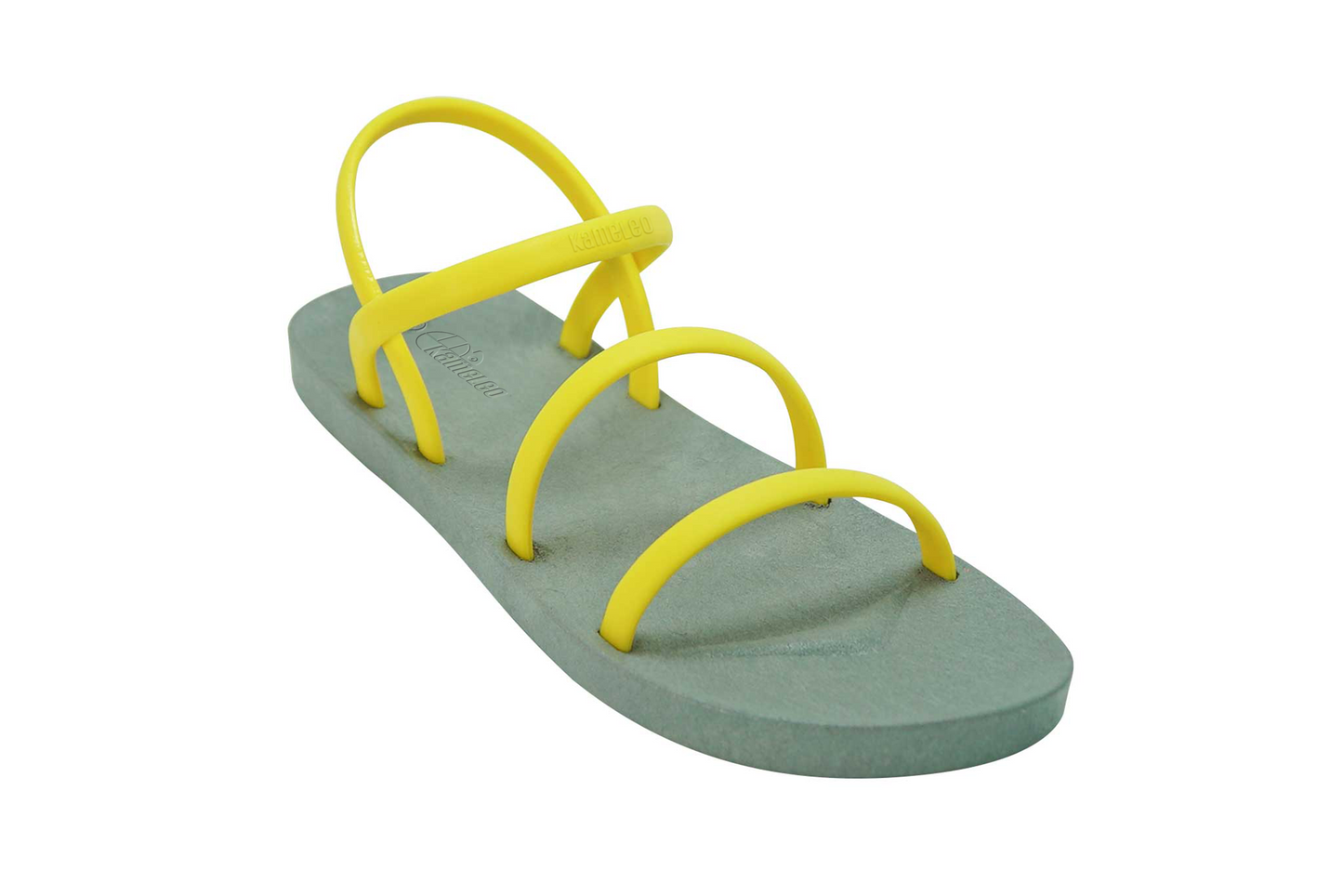 Twin Slim Grey Sole Yellow Strap
