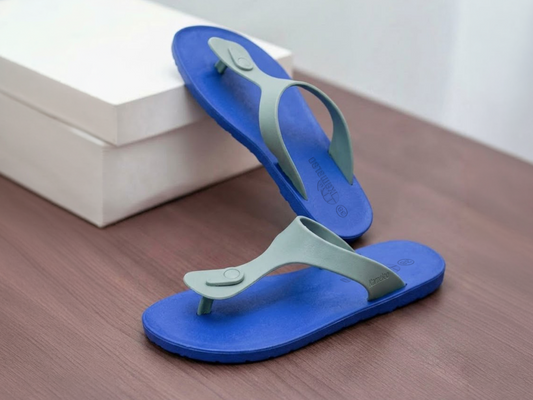 Candy Blue Sole Grey Strap