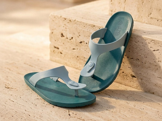 Candy Green Sole Grey Strap