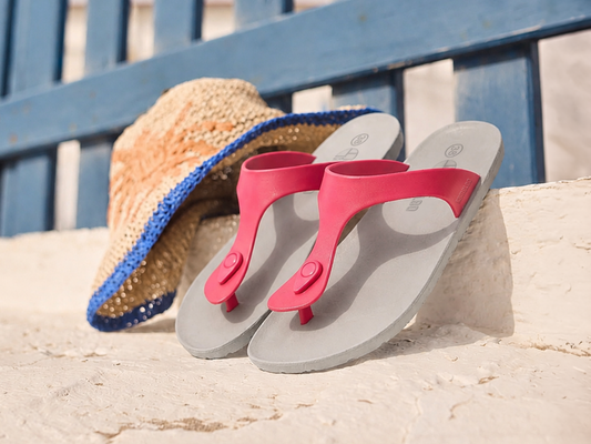 Candy Grey Sole Pink Strap