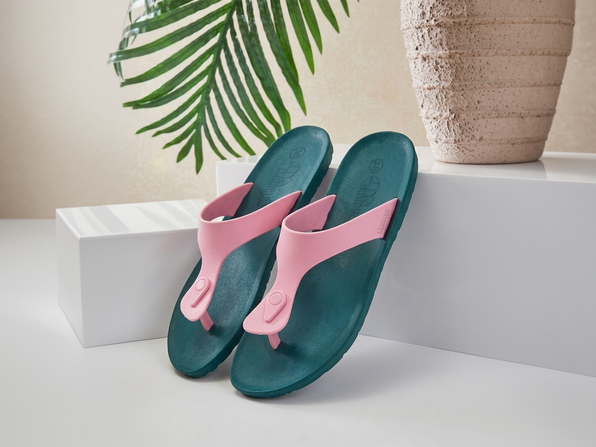 Candy Green Sole LightPink Strap