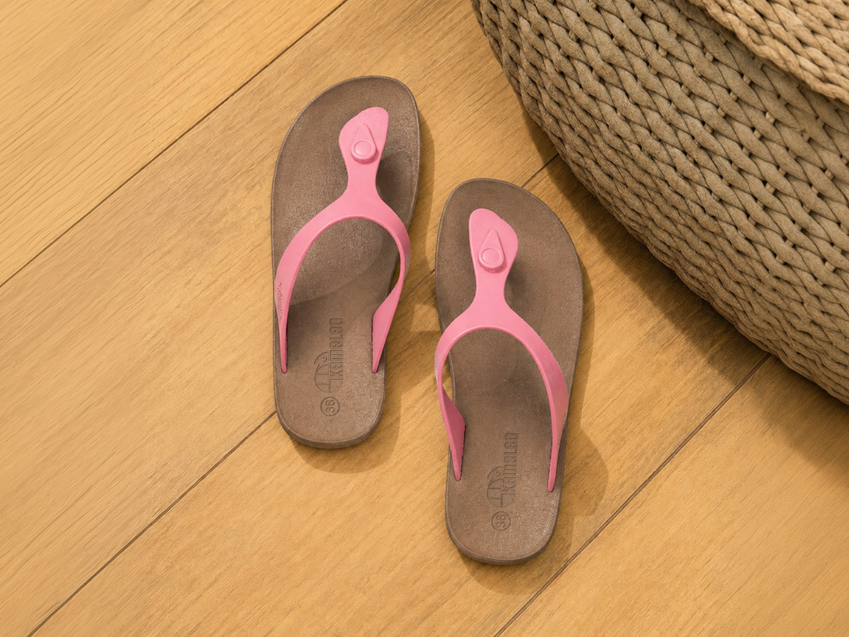 Candy Brown Sole LightPink Strap