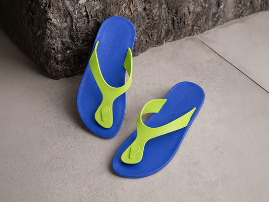 Candy Blue Sole Lime Strap