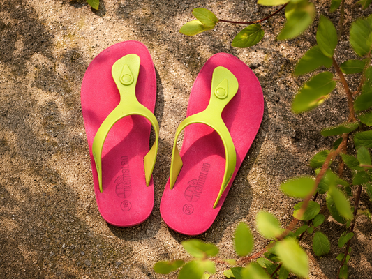 Candy Pink Sole Lime Strap
