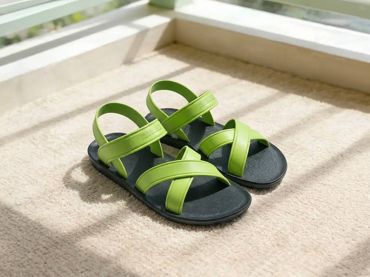 Cross Plus Black Sole Lime Strap
