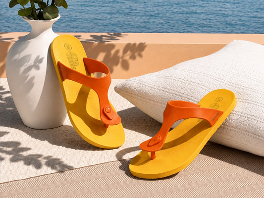 Candy Yellow Sole Orange Strap