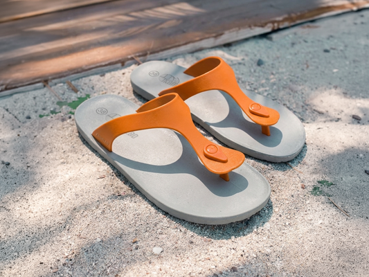 Candy Grey Sole Orange Strap