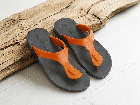 Candy Black Sole Orange Strap