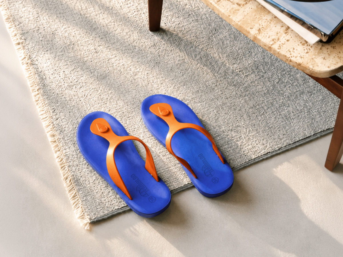 Candy Blue Sole Orange Strap
