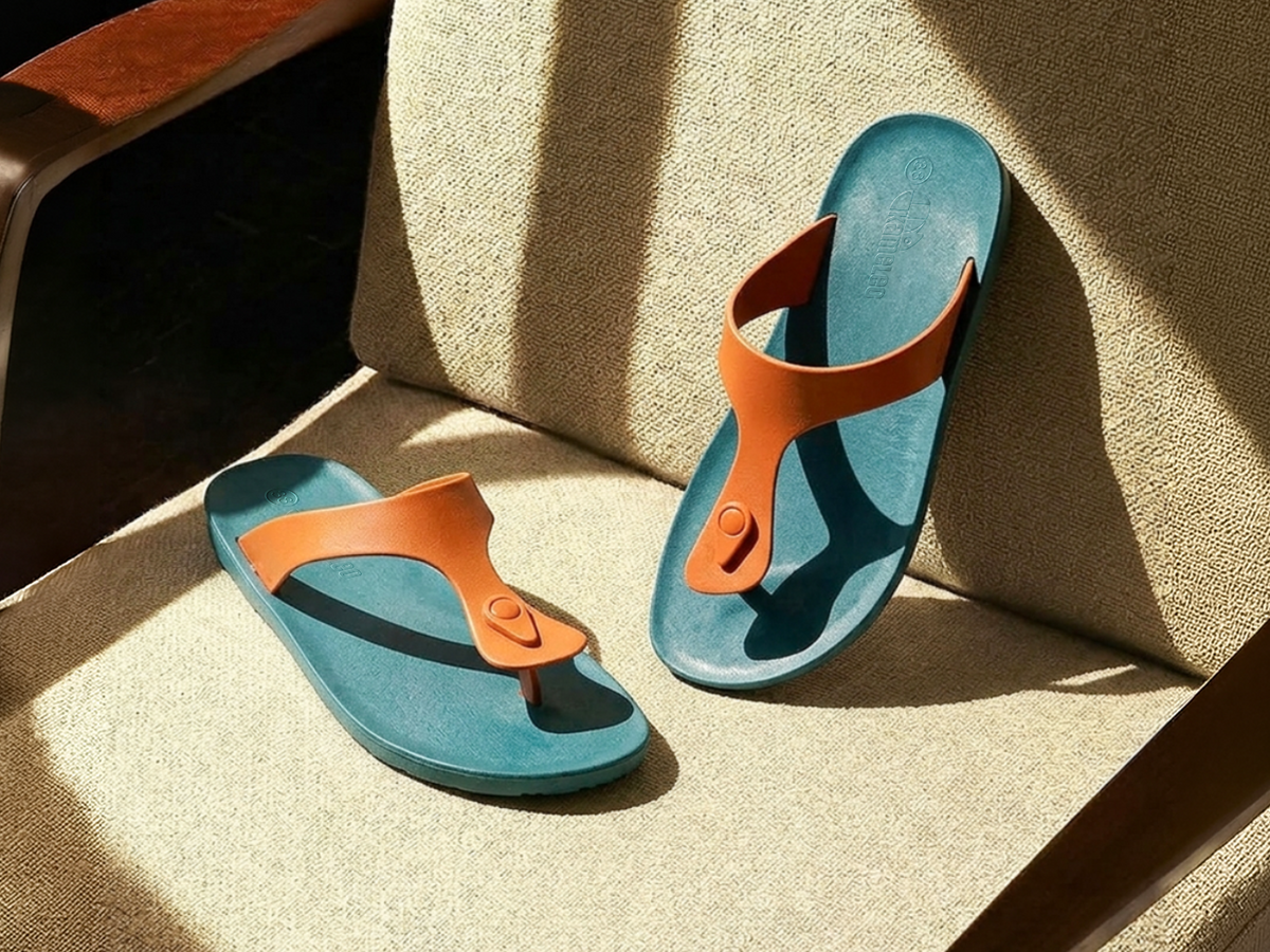 Candy Green Sole Orange Strap