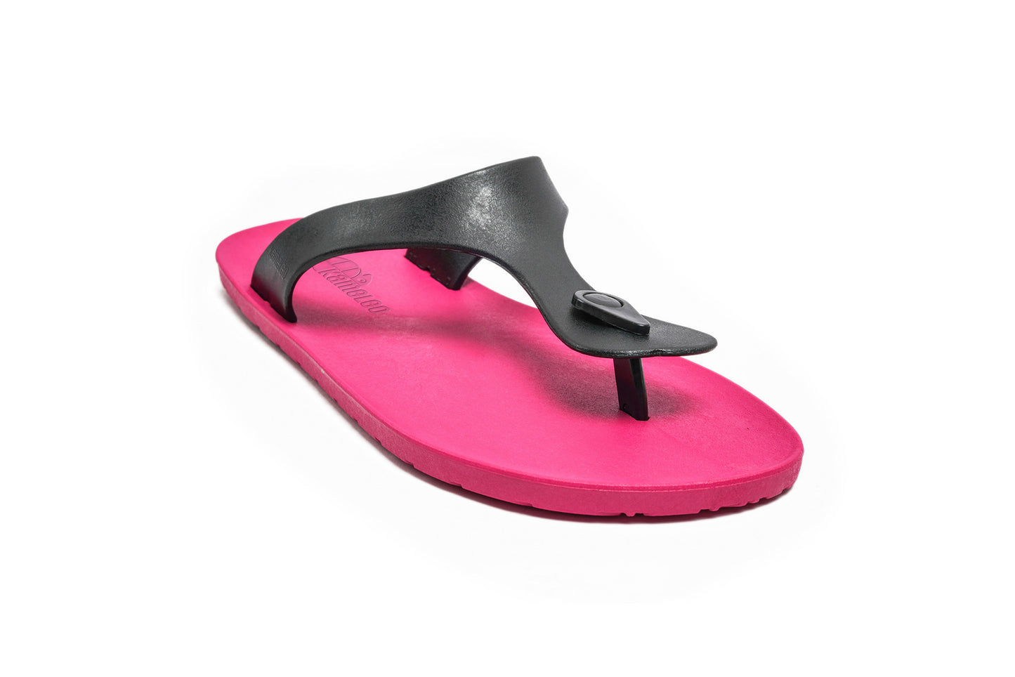 Candy Pink Sole Black Strap