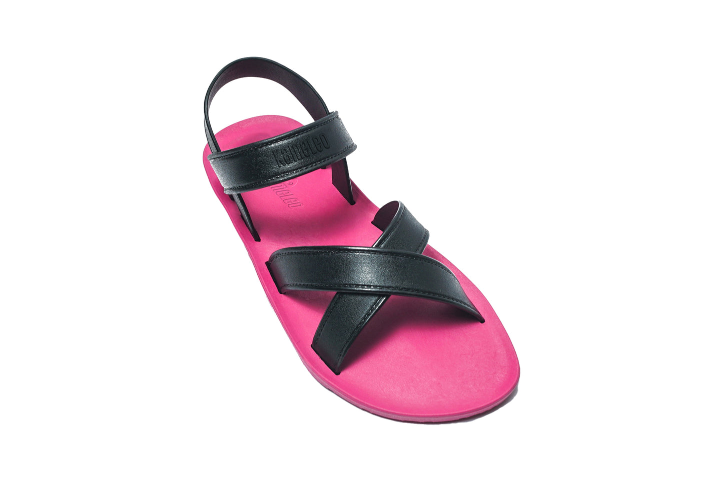 Cross Plus Kids Pink Sole Black Strap