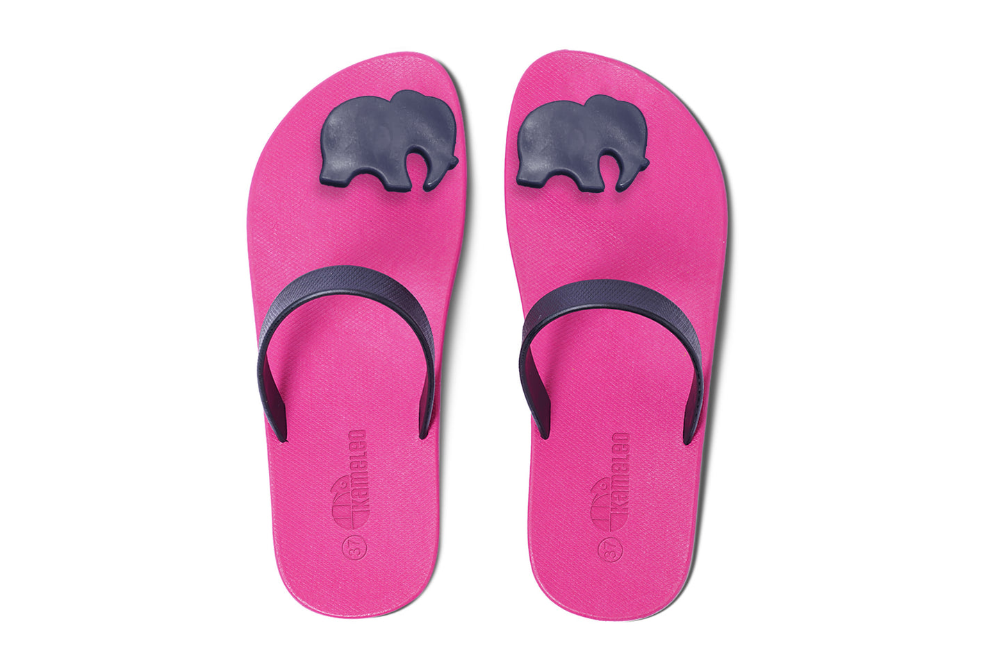 Poppi Ellie Pink Sole Black Strap