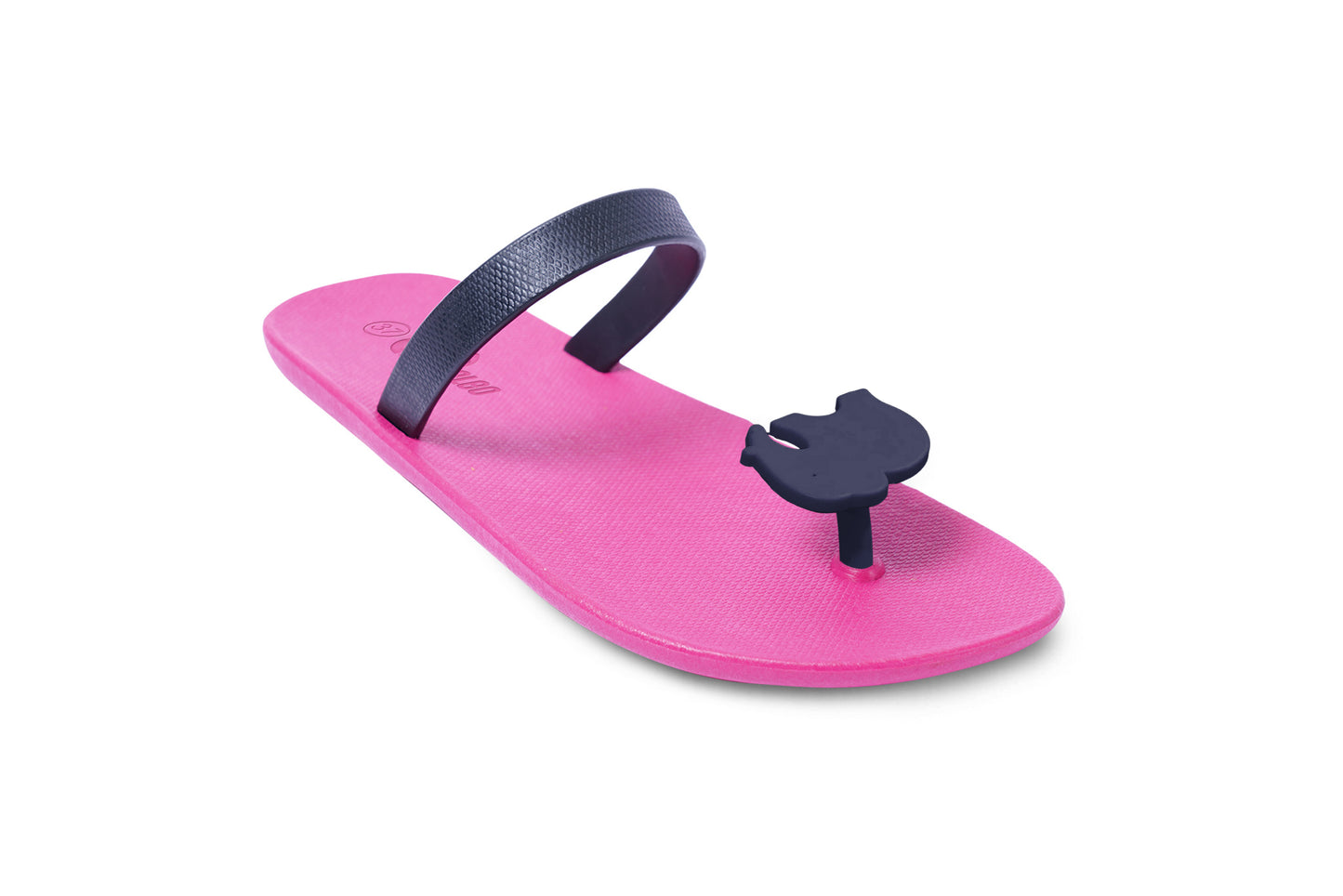 Poppi Ellie Pink Sole Black Strap