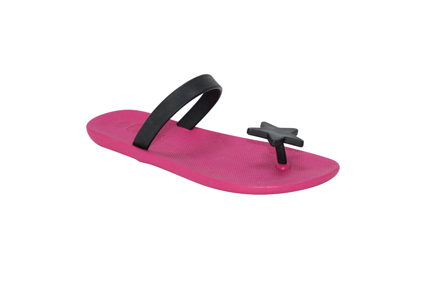Poppi Star Pink Sole Black Strap