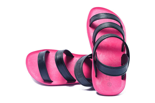 Twin Plus Pink Sole Black Strap