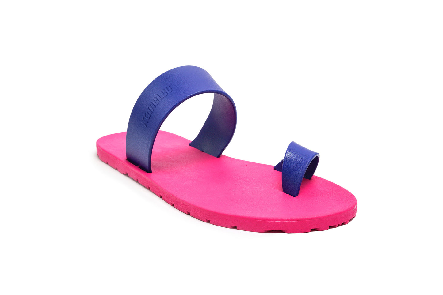 Pop Thumb Pink Sole Blue Strap