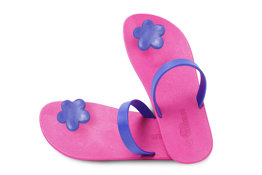 Poppi Flora Pink Sole Blue Strap